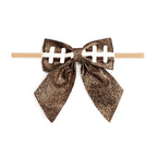 Football Bow Baby Headband - Hair Bows - Game Day