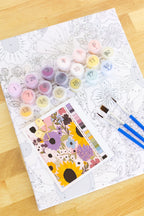 Paint By Number Rainbow Garden