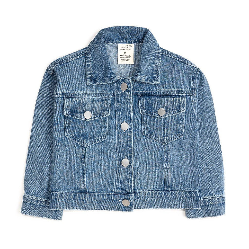 Game Day Football Sequin Patch Denim Jacket - Girls Clothes