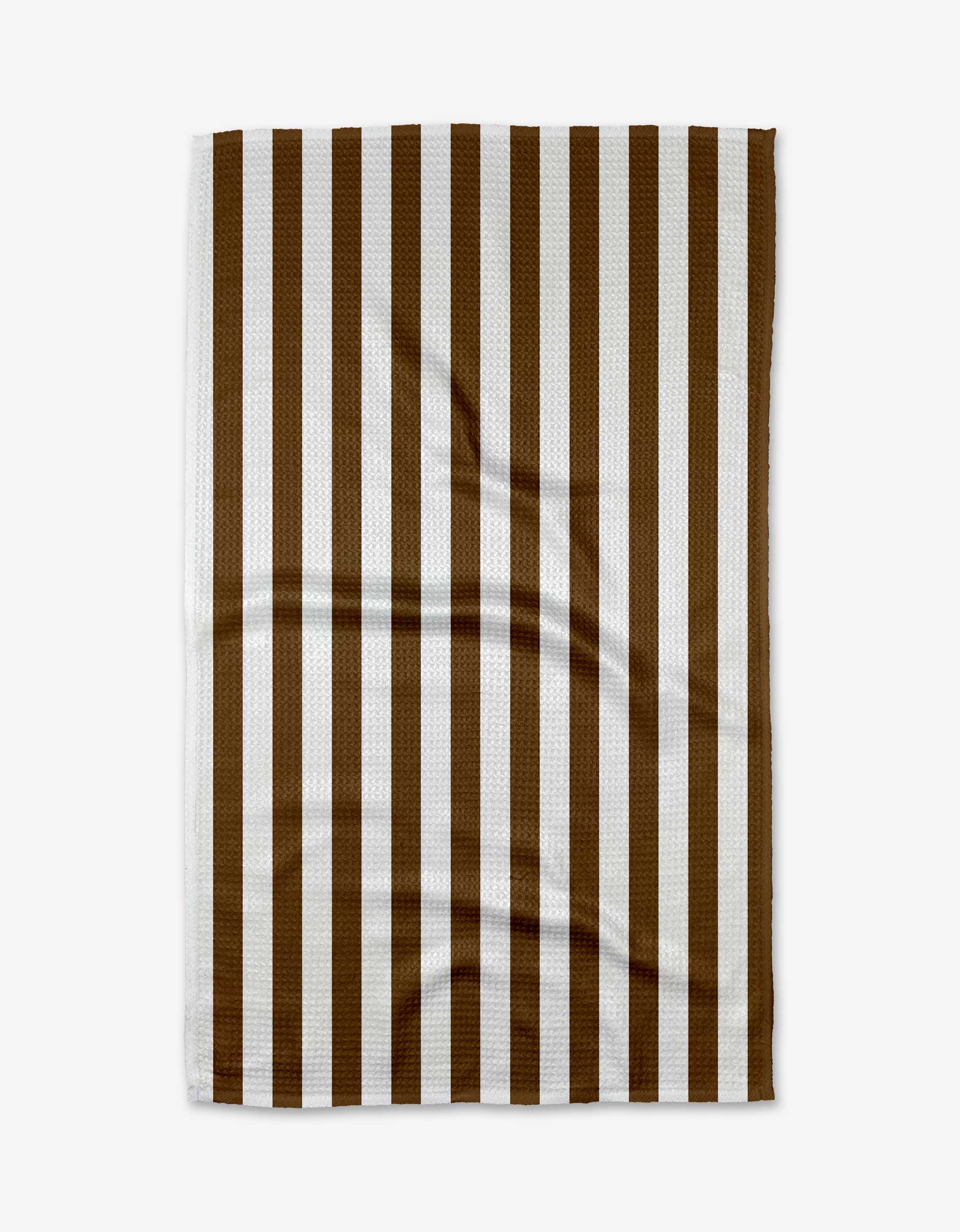 Toni Stripe Tea Towel Brown + White
