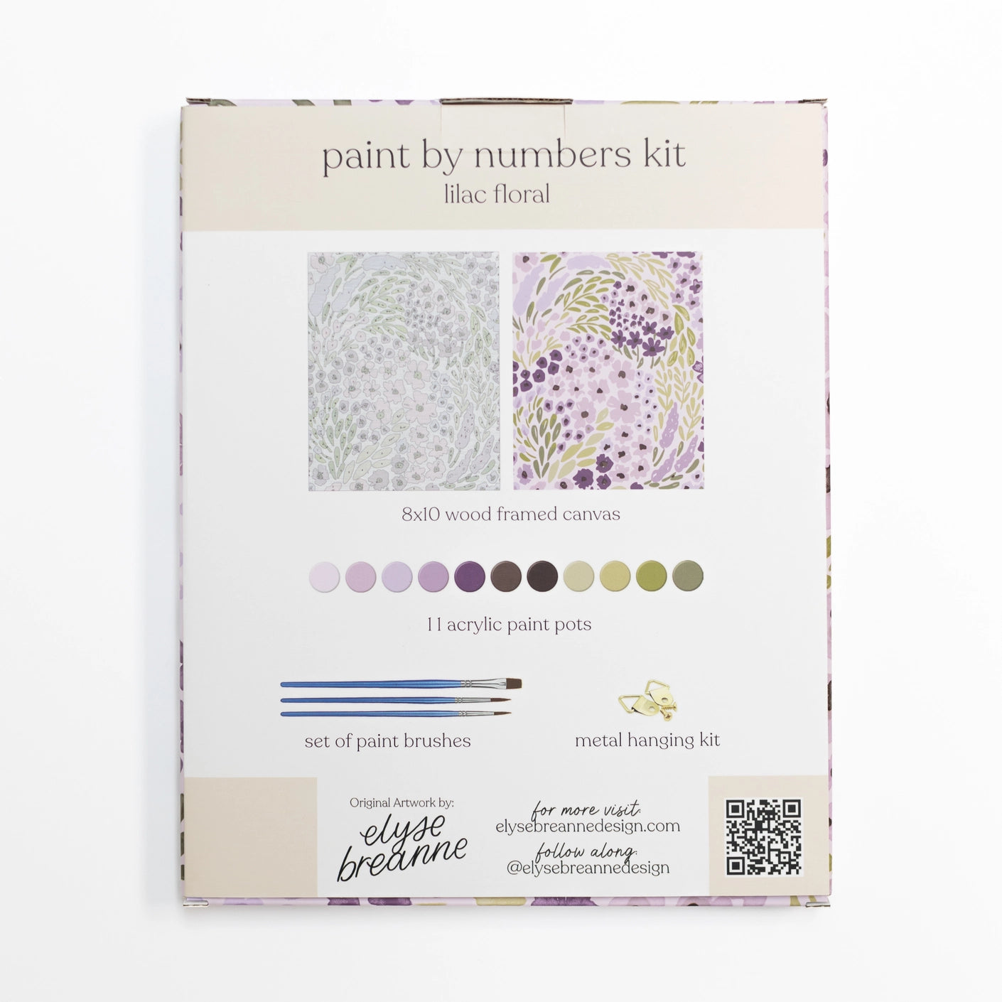 Paint By Number lilac Floral