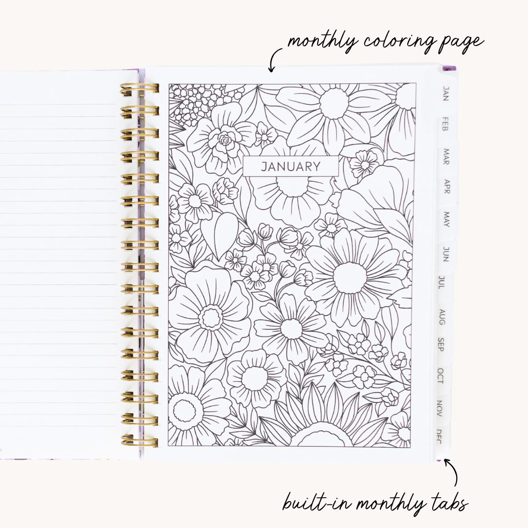 Spring Garden 2026 Yearly Planner
