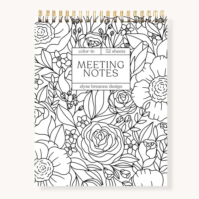 Color in Meeting Notes- 52 Page