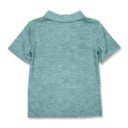 Boys Heather Nile Blue Polo