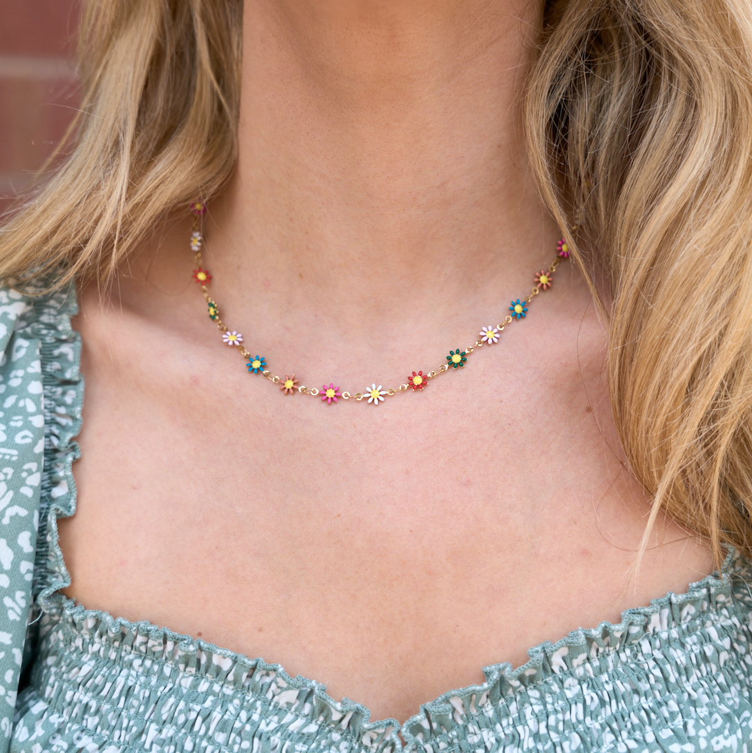 Daisy Multicolor Chocker