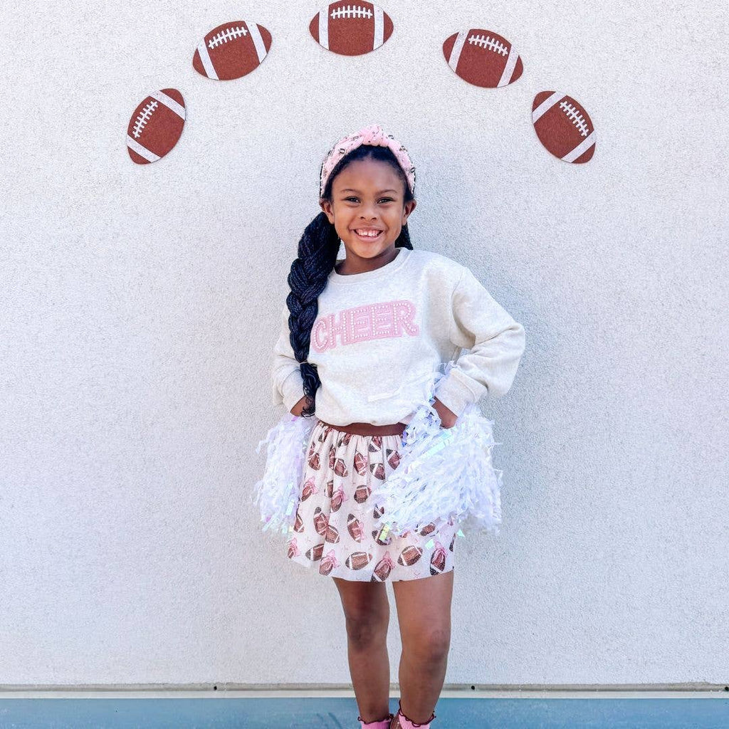 Cheer Pearl Patch Sweatshirt - Girls Clothes