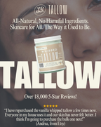 Vanilla Whipped Tallow Moisturizer | 100% Natural Skincare