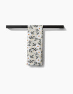 Painted Spring Flowers Tea Towel