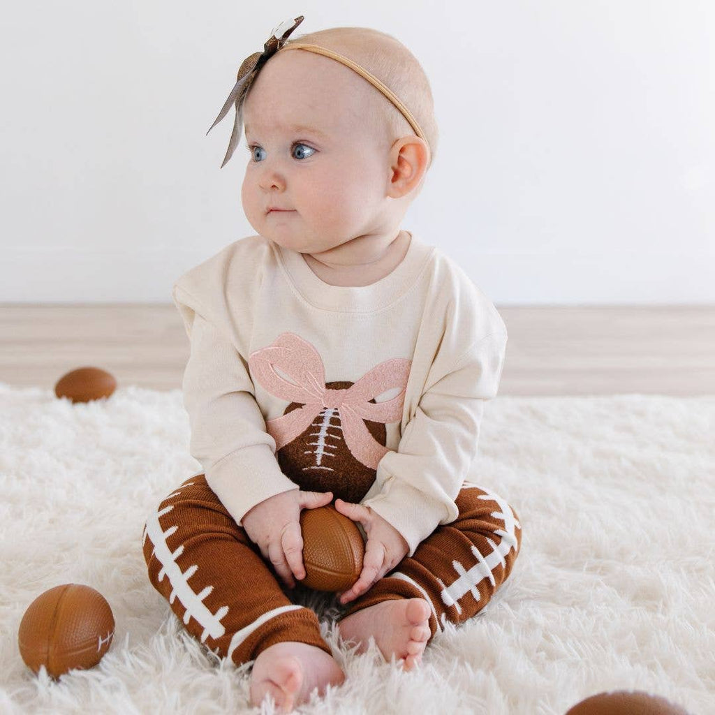 Football Bow Baby Headband - Hair Bows - Game Day