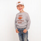 Football Patch Trucker Hat - Gray/White - Kids Football Hat