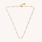 Phoebe Colorful Gold Ball Necklace