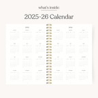 Pink Trellis 2025-2026 Academic Planner