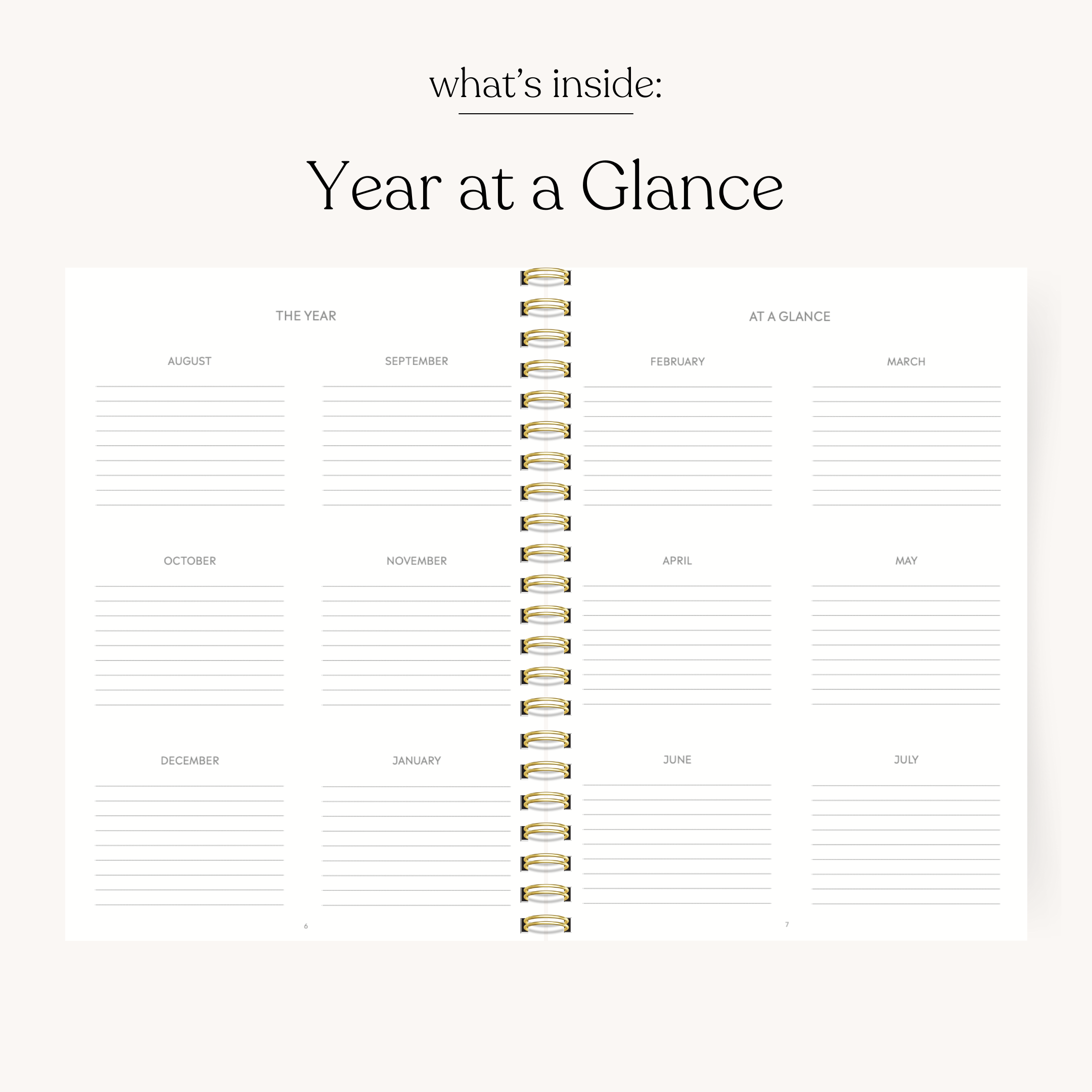 Pink Trellis 2025-2026 Academic Planner