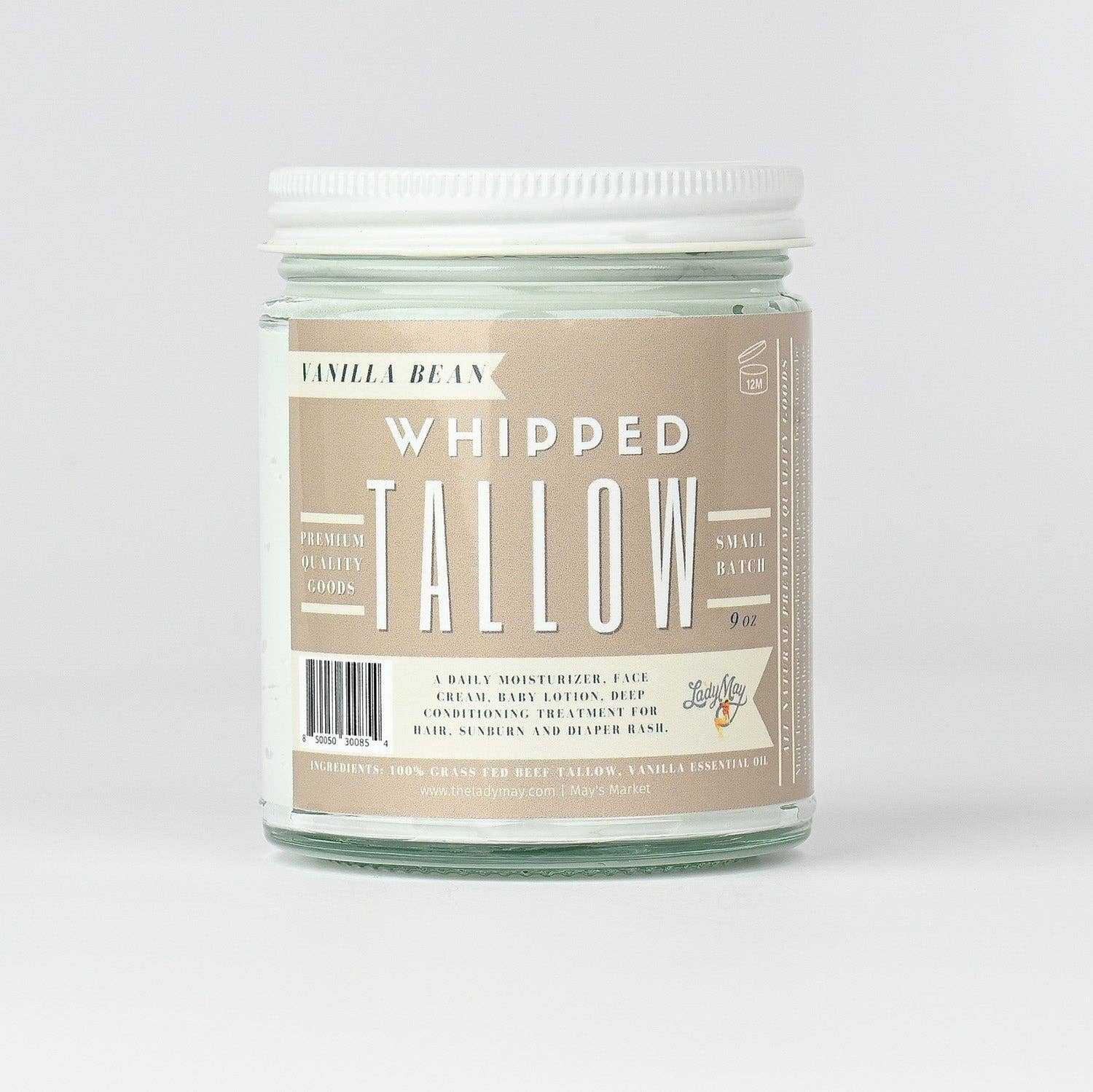 Vanilla Whipped Tallow Moisturizer | 100% Natural Skincare
