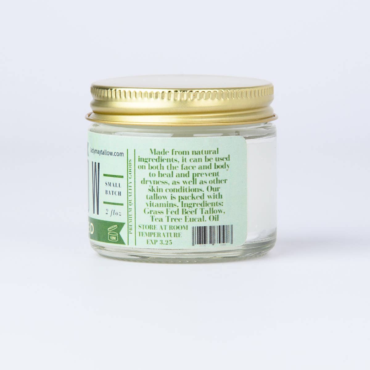 2oz Eucalyptus Tea Tree Whipped Tallow Moisturizer