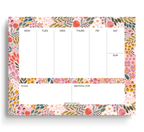 Summer Meadow Weekly Planner Notepad