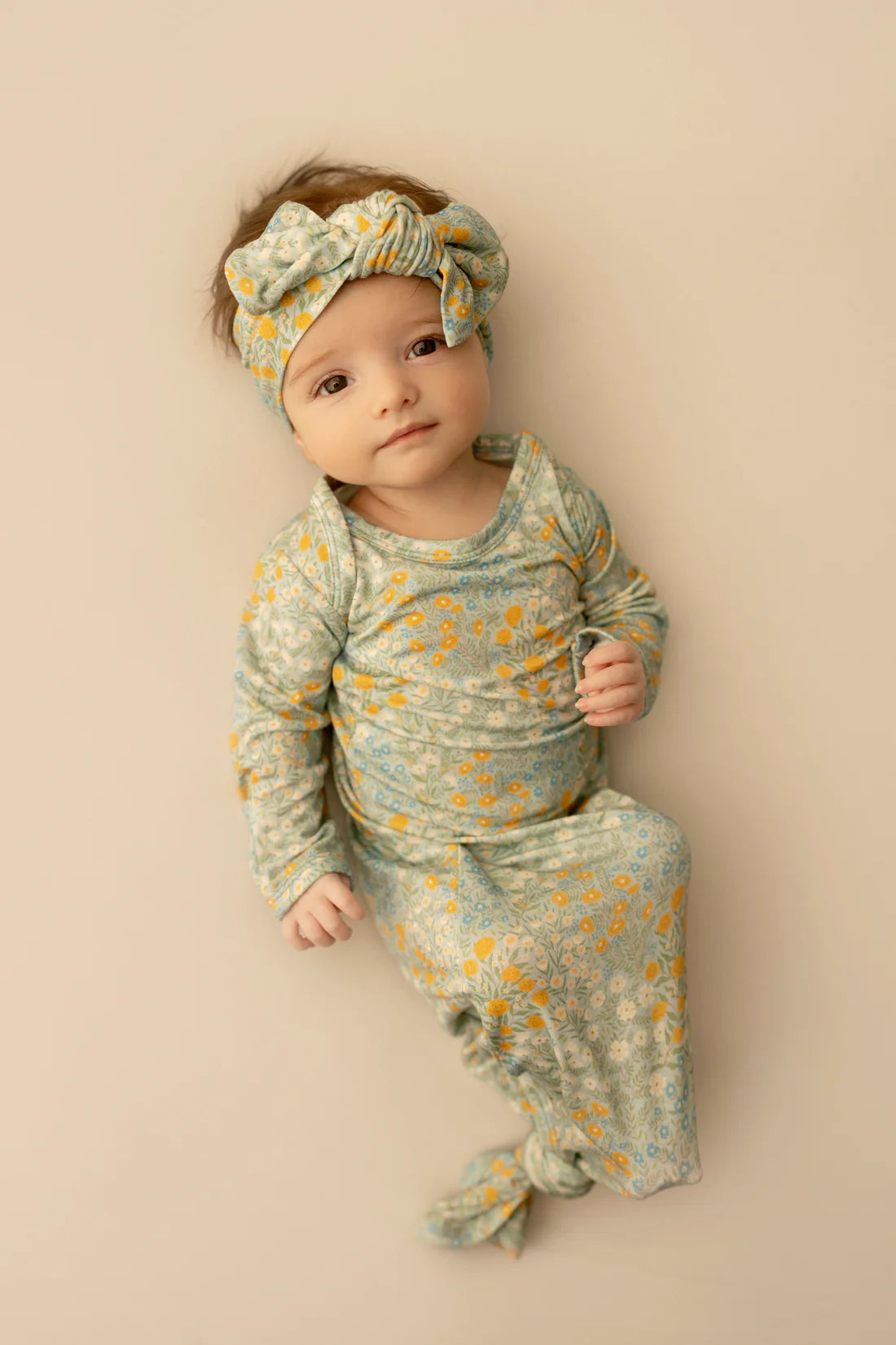 Blue Meadow Knotted Gown