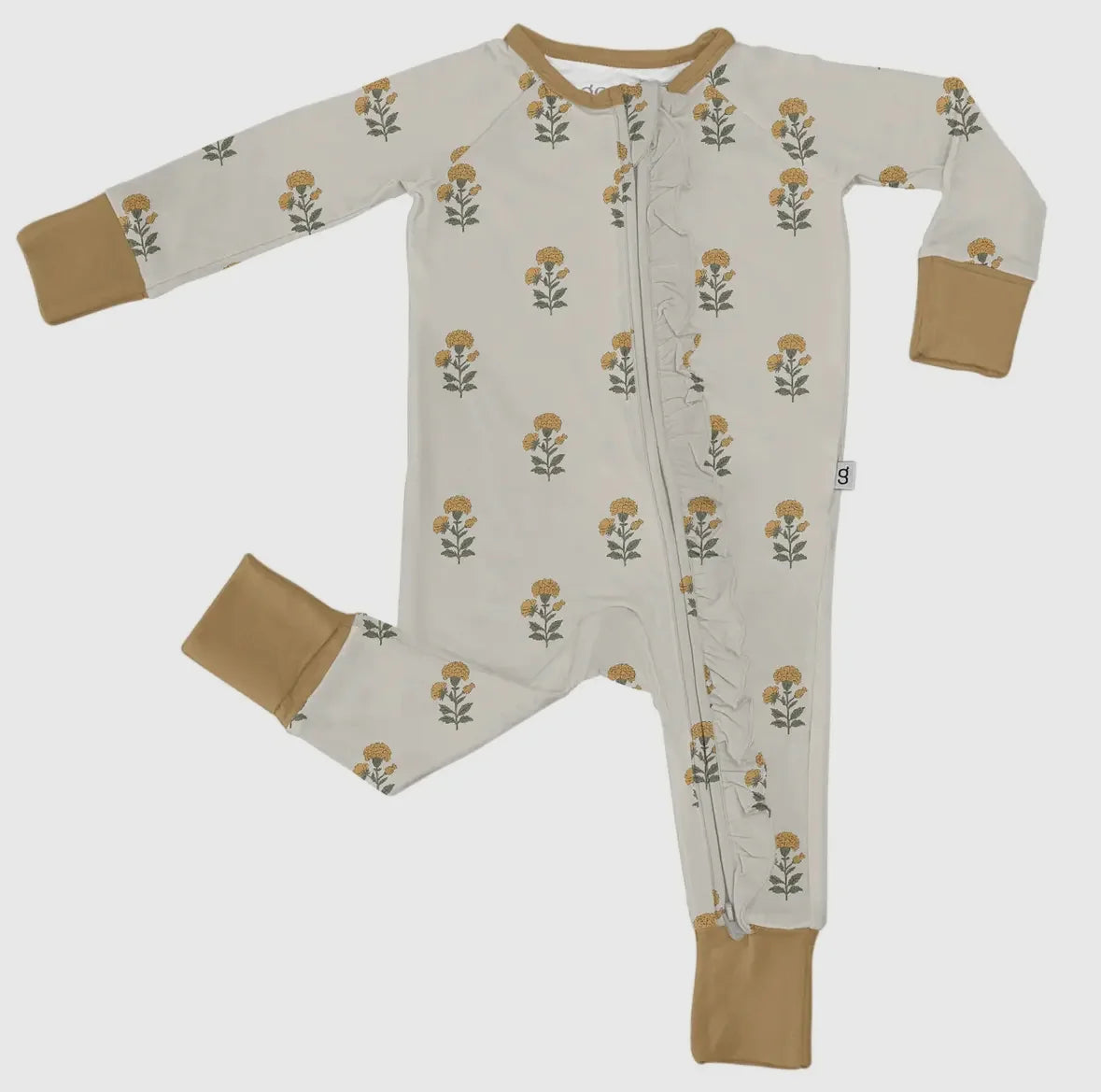 Marigold Zipper Footie