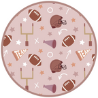 Game Day Rose Bamboo Baby Pajamas – Football Print