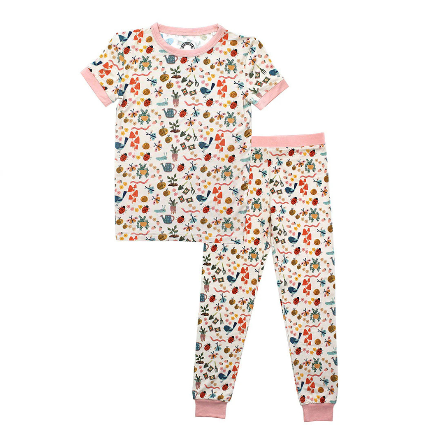 Garden Friends Bamboo Toddler & Kids Pajamas – Bugs Print