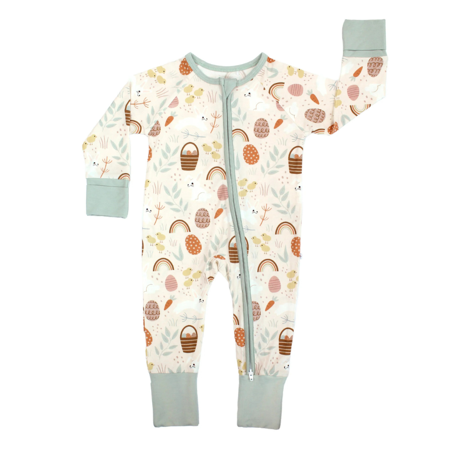 Hop To It Easter Bamboo Footie