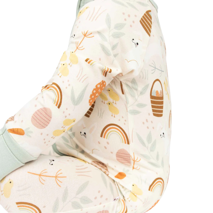 Hop To It Easter Bamboo Footie