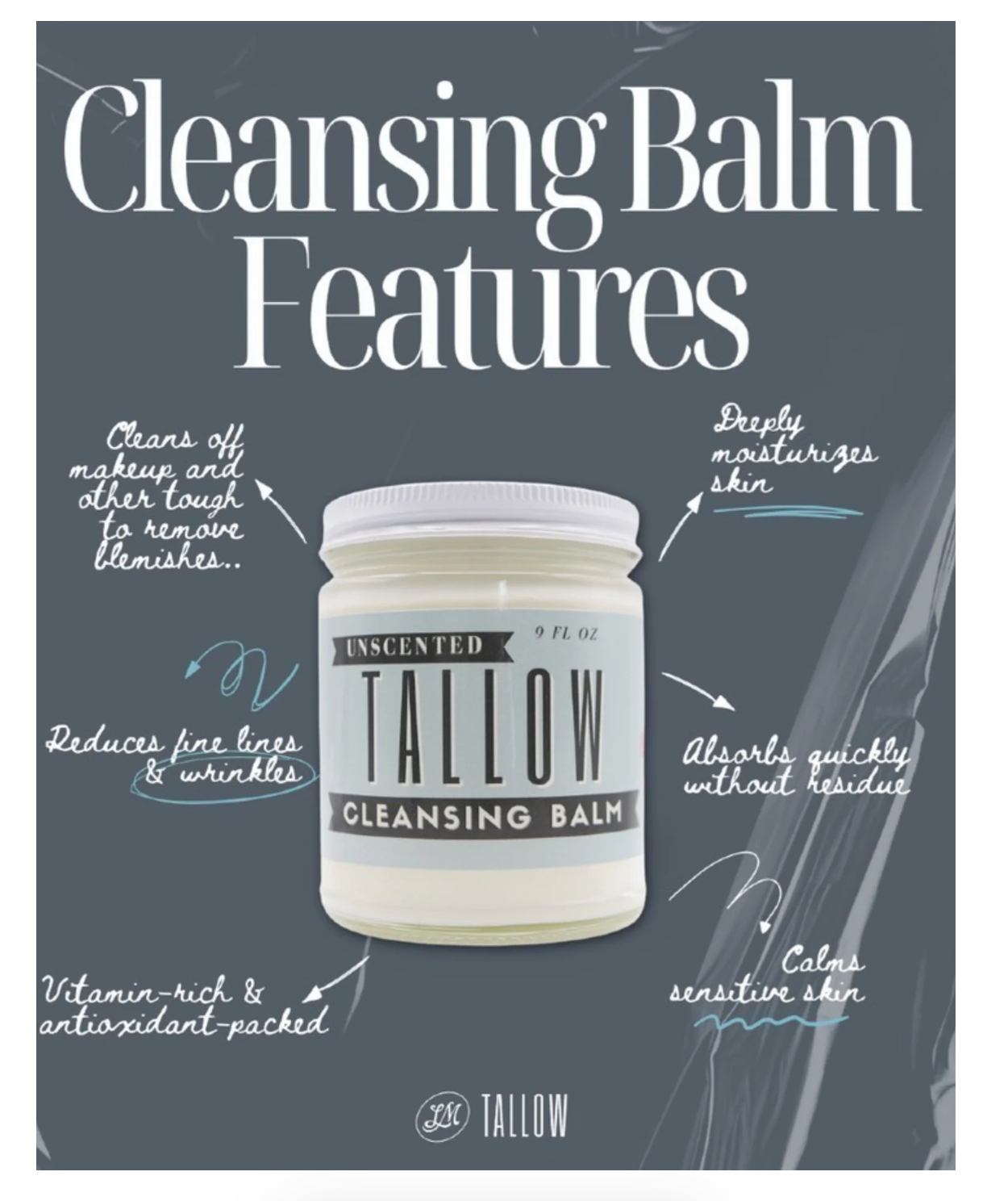 All-Natural Cleansing & Moisturizing Balm 9oz