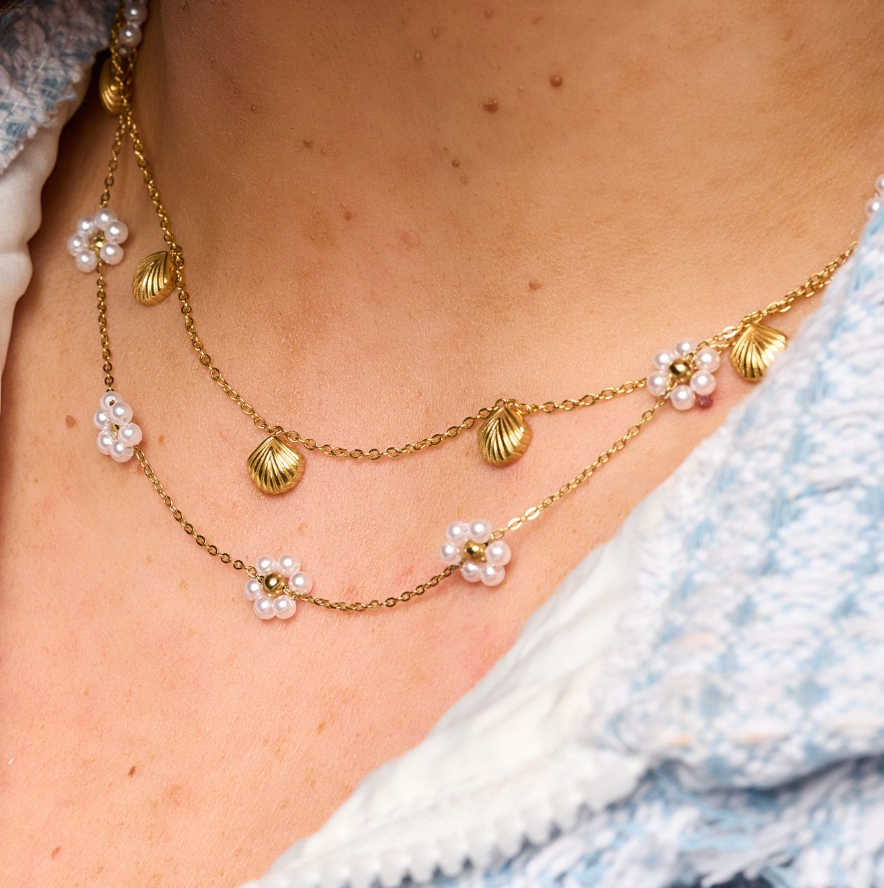 Pearl Daisy Necklace