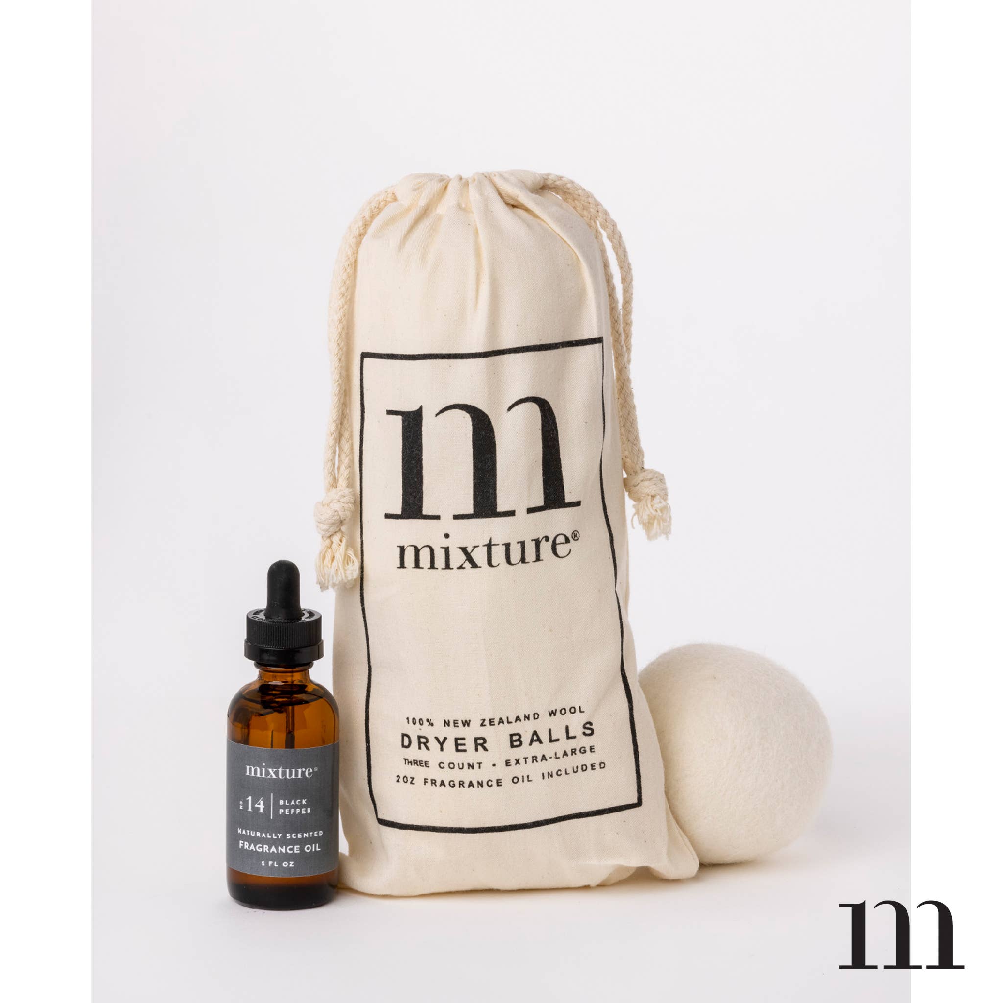 Mixture Wool Dryer Ball Set (with 2 oz Fragrance Oil)