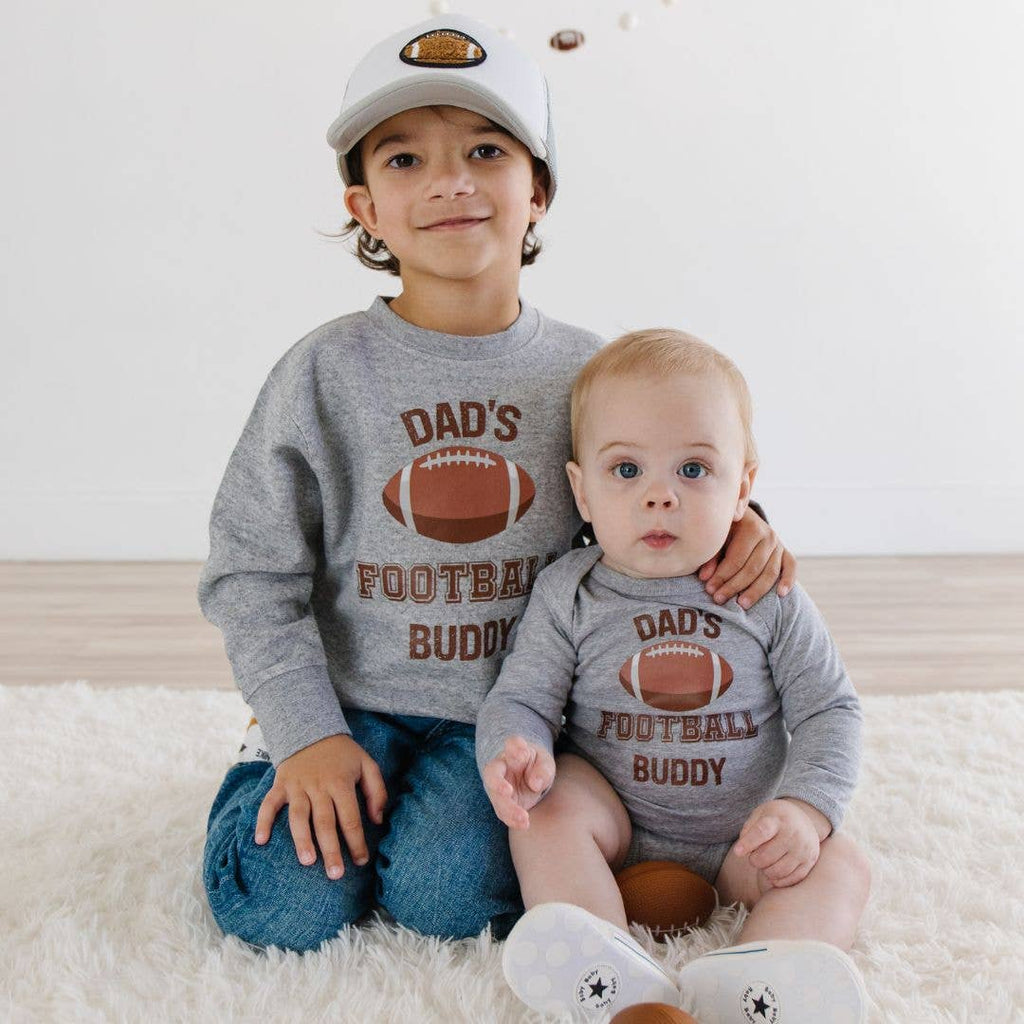 Football Patch Trucker Hat - Gray/White - Kids Football Hat