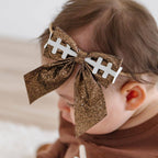 Football Bow Baby Headband - Hair Bows - Game Day
