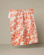 Coral Drift Tea Towel