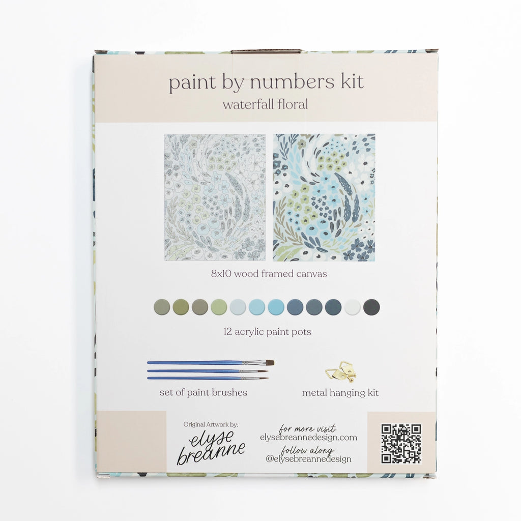 Paint By Number Waterfall Floral