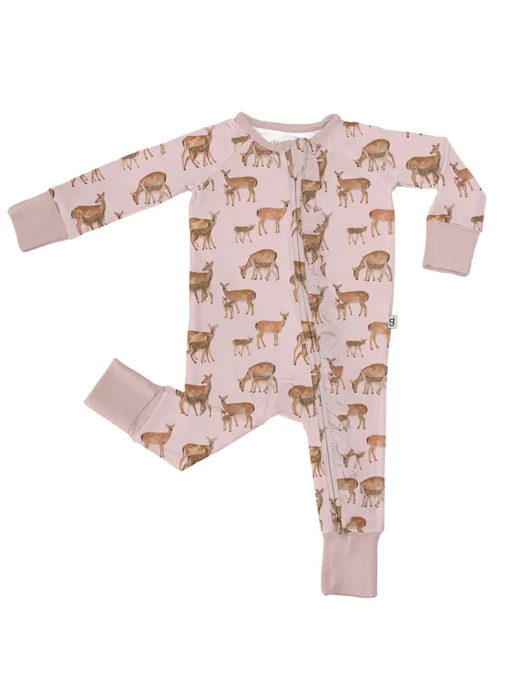 Does + Fawns Zipper Footie
