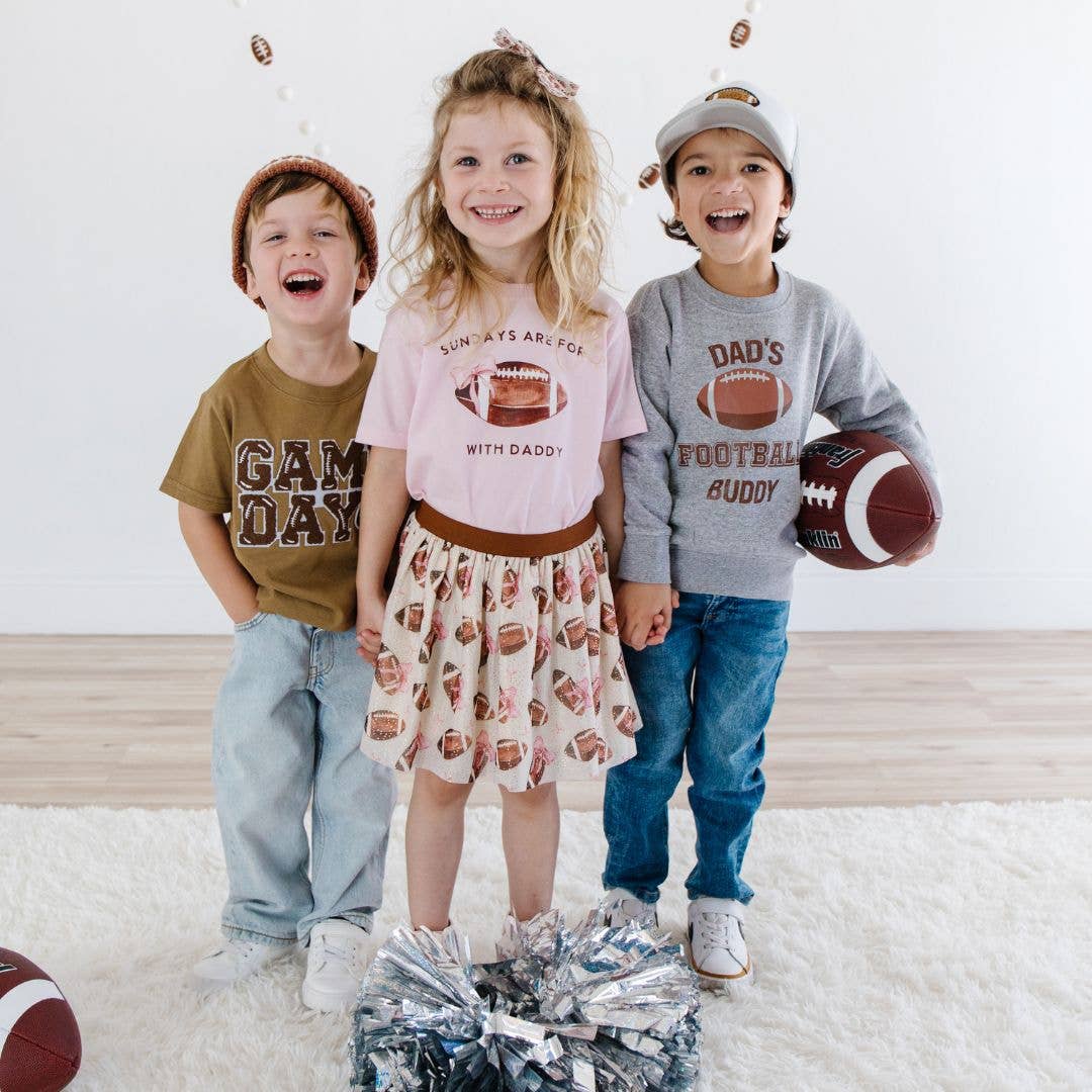 Football Patch Trucker Hat - Gray/White - Kids Football Hat