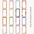 Waterfall Magnetic Meal Plan Notepad