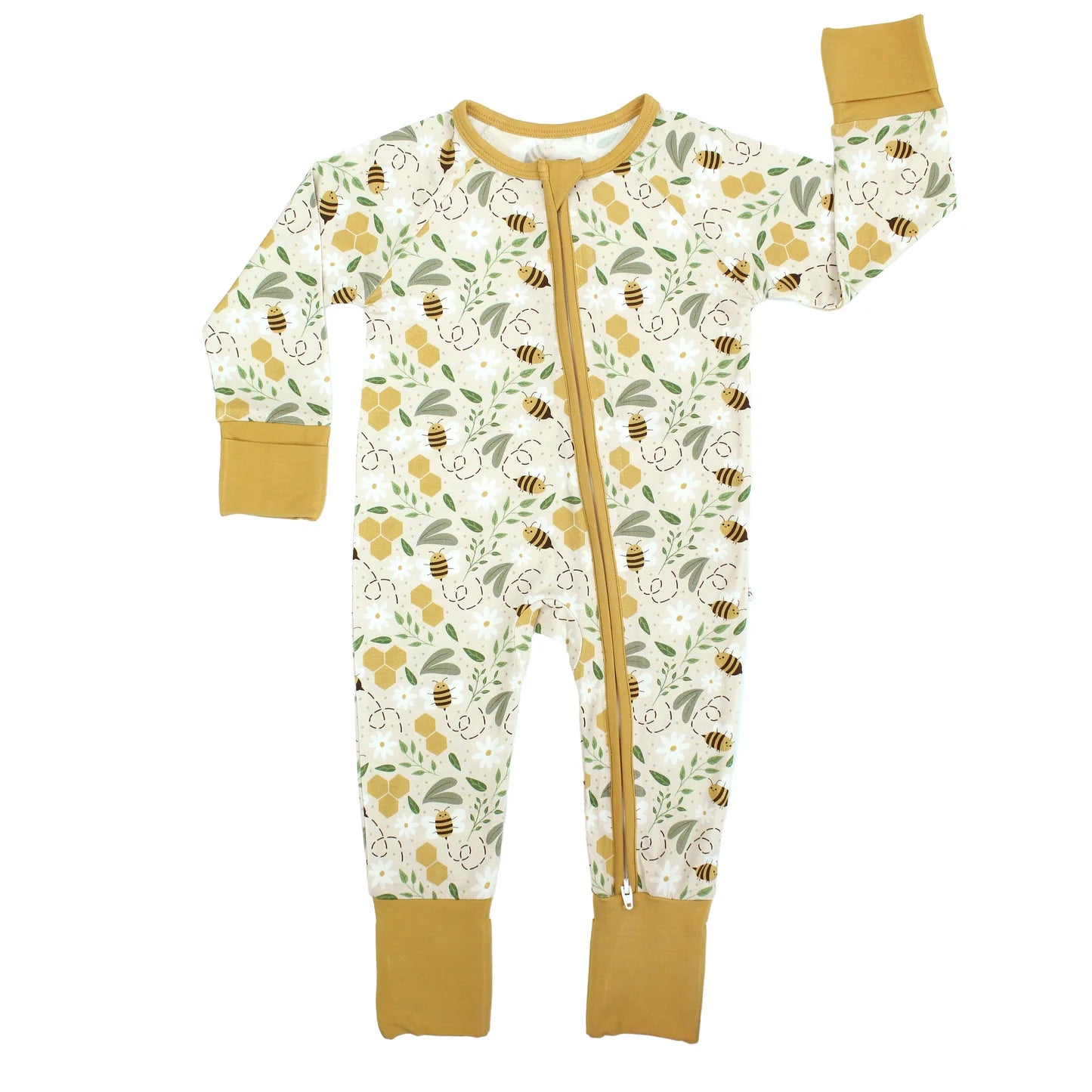 Happy Honey Bees Bamboo Baby Pajamas – Bee Print