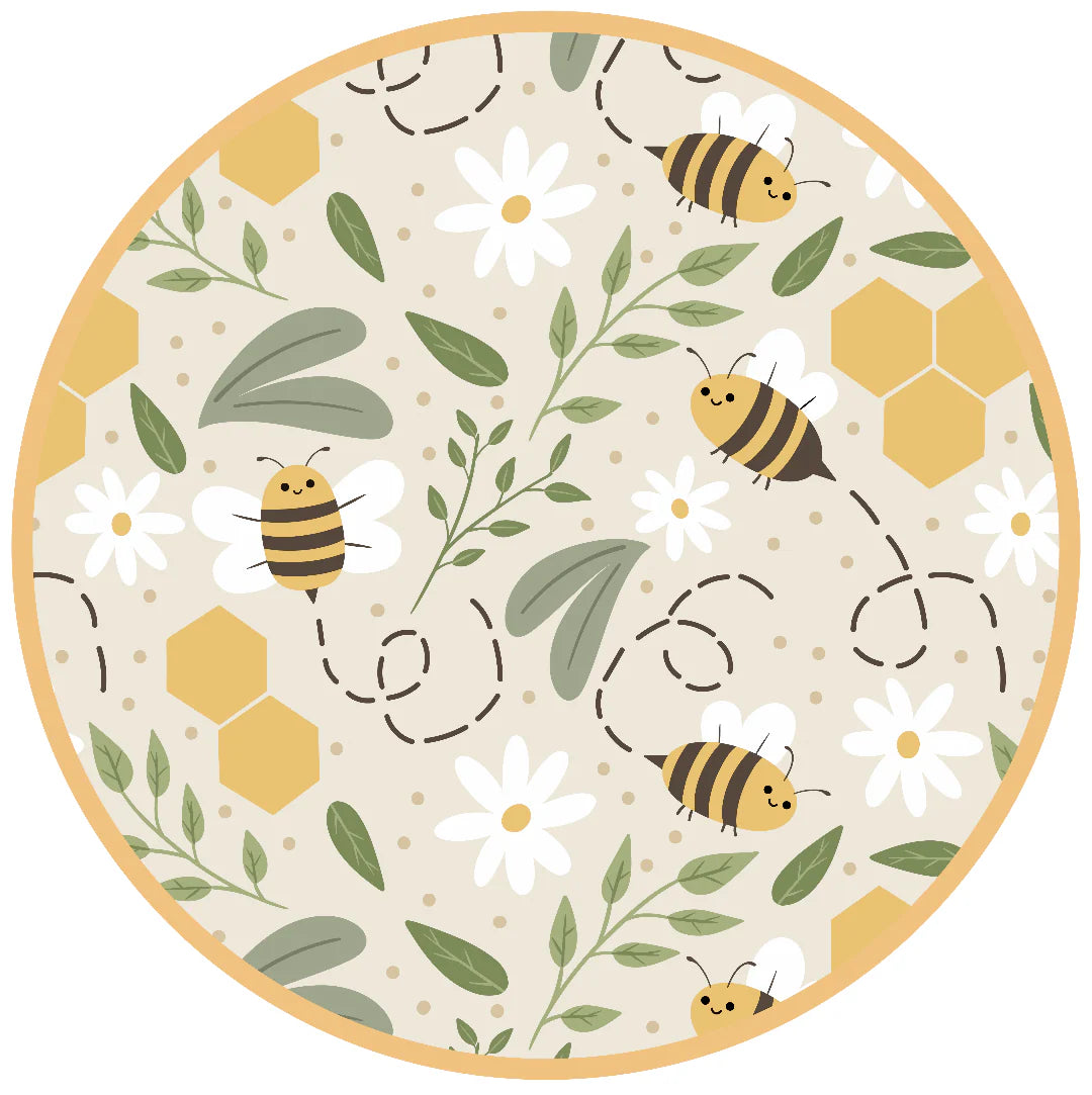 Happy Honey Bees Bamboo Baby Pajamas – Bee Print